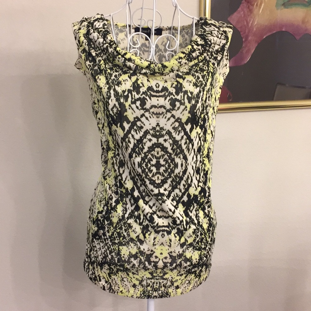 Evan Picone Cowl Neck Sleeveless Blouse, EUC, S